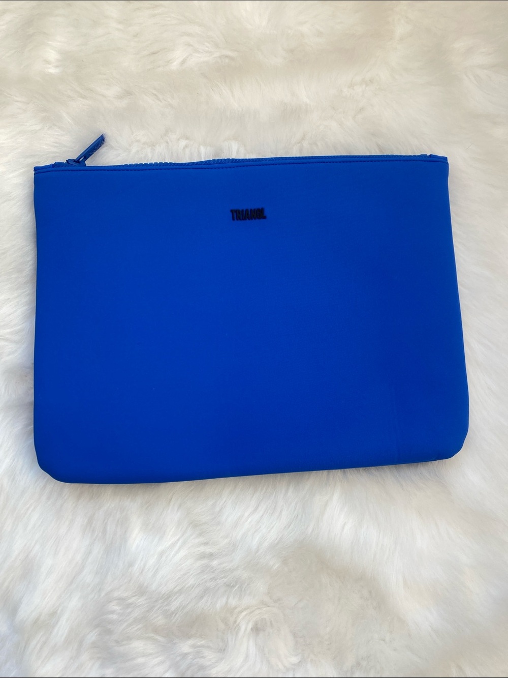 triangl swimwear Electric Blue Neoprene Cosmetic Pouch